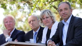 Brice Hortefeux, Alain Juppé, Nadine Morano et Jean-François Copé (de gauche à droite) étaient présents à Arcachon