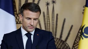 Emmanuel Macron le 24 juillet 2023 à Nouméa 