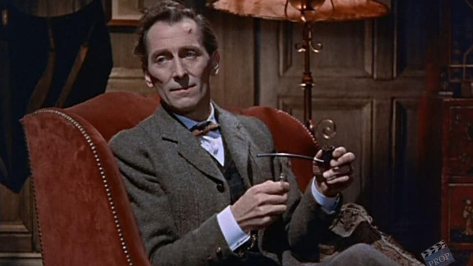 Peter Cushing dans "Le Chien des Baskerville" Peter Cushing dans "Le Chien des Baskerville"