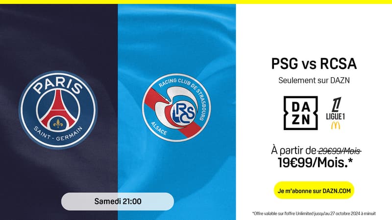 PSG – Strasbourg : profitez de cette offre DAZN pour suivre le match à moitié prix