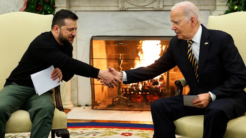 Guerre en Ukraine: Volodymyr Zelensky a remercié Joe Biden pour son 