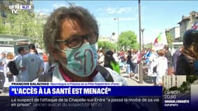 "L'accès à la santé est extrêmement menacée": ce neurologue manifestait ce samedi à Paris pour défendre l'accès au soins et à la santé