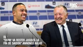 OL : "Depay va rester jusqu'à la fin de saison" annonce Aulas 