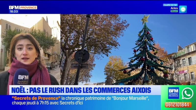 Aix-en-Provence: le rush de Noël commence doucement dans les boutiques aixoises