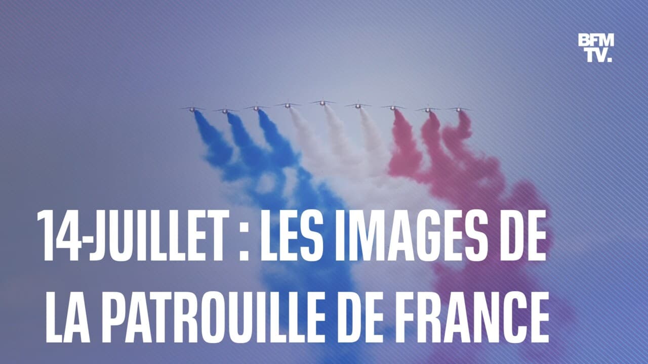 14Juillet les images de la patrouille de France