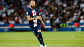 Sergio Ramos avec le PSG, le 13 août 2022