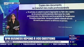 BFM Business avec vous : Un salarié démissionnaire ou licencié peut-il faire des copies des documents ou transférer des mails professionnels vers sa messagerie personnelle ? - 10/03