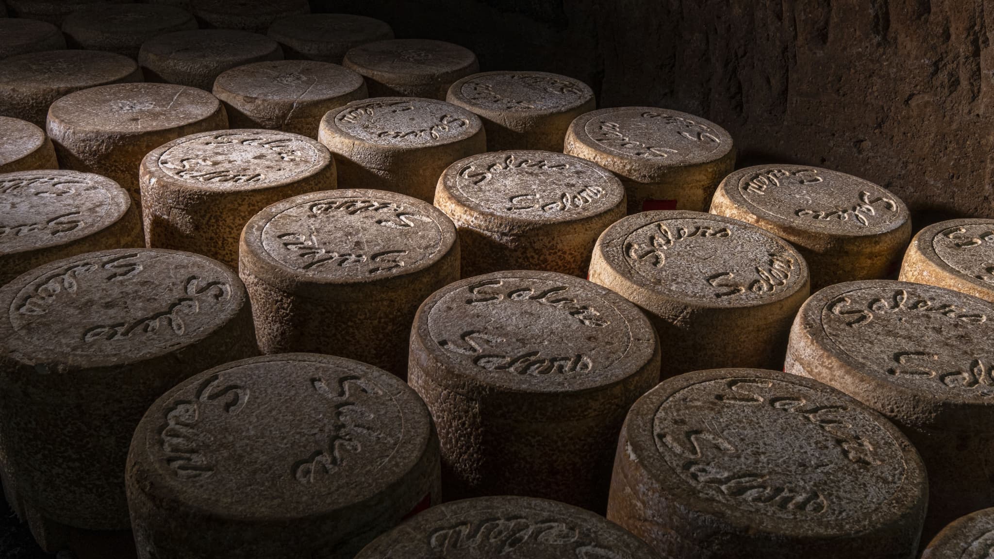 AOP Salers-Käse, in Puy-de-Dôme, 2. Februar 2021.