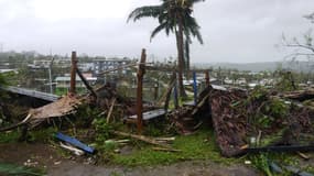 A Port Vila, le 15 mars. 90% des habitations de la capitale du Vanuatu ont été endommagées par le cyclone Pam. 