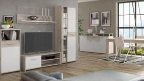 Cdiscount brise le prix de ce pack avec table,meuble TV et buffet en bois, l'offre est dingue
