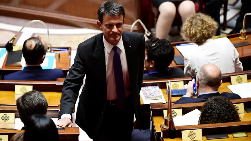 Manuel Valls à l'Assemblée nationale, le 4 juillet 2017 à Paris. 