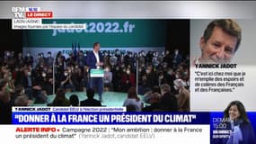 Yannick Jadot déclare avoir "l'ambition de donner à la France un président du climat"