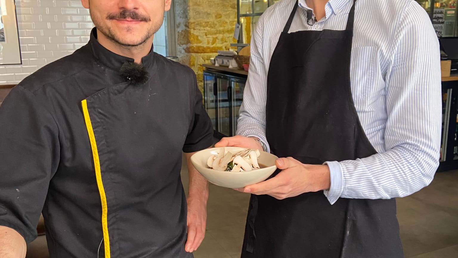 Hubert Vergoin, chef du Substrat à Lyon, et Arthur Blet. Hubert Vergoin, chef du Substrat à Lyon, et Arthur Blet.