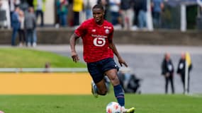 Bafodé Diakité lors du match amical du Losc contre Dortmund, le 2 août 2025.