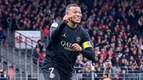 Kylian MBAPPE lors de Brest-PSG le 29/10/2023	