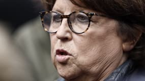 Martine Aubry lors d'une manifestation contre la réforme des retraites, à Lille, le 23 mars 2023