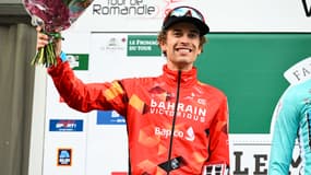 Gino Mäder, deuxième du Tour de Romandie, le 1er mai 2022