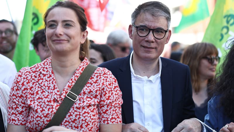 Olivier Faure et Marine Tondelier à Dunkerque le 1er mai 2025
