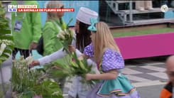 Carnaval de Nice: les premières fleurs sont distribuées au public