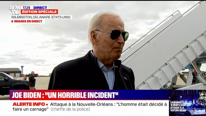 Attaque à la Nouvelle-Orléans: Joe Biden 