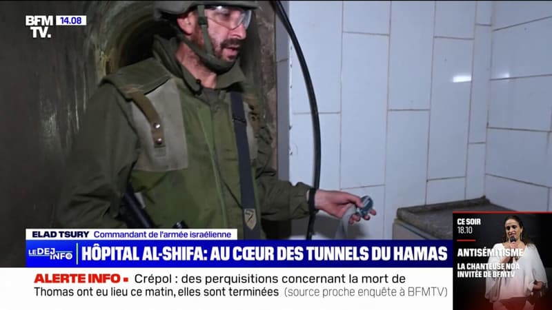 Gaza: des journalistes ont pu suivre des soldats israéliens dans des tunnels situés sous l'hôpital Al-Shifa