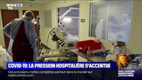 Covid-19: avec 7.840 patients hospitalisés en France, la pression dans les hôpitaux s'accentue