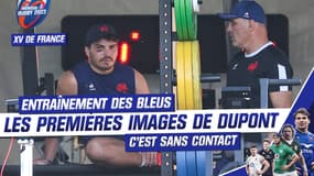 XV de France : Les premières images de Dupont à l'entraînement avec les Bleus
