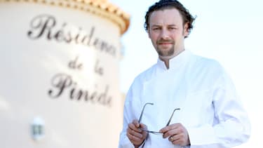 Arnaud Donckele en avril 2013 à Saint-Tropez.