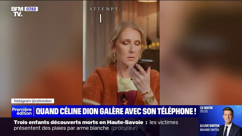 "Dis Siri, joue "L'Hymne à l'amour" par Céline Dion": quand la chanteuse galère avec son téléphone