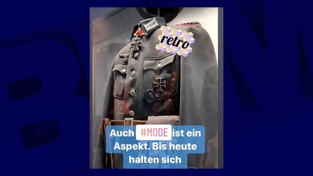 Le cliché de l'uniforme nazi publié sur Instagram
