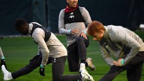 Firmino à l'entraînement avec les Reds de Liverpool