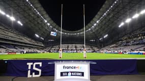 Le stade Vélodrome pour le match du Tournoi des 6 Nations France-Irlande le 2 février 2024