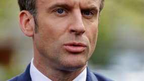 Emmanuel Macron le 12 avril 2022 à Mulhouse