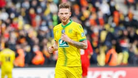Renaud Emond avec Nantes face à l'AS Vitré, en Coupe de France.