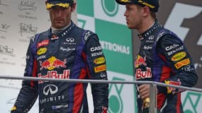 Sebastian Vettel et Mark Webber