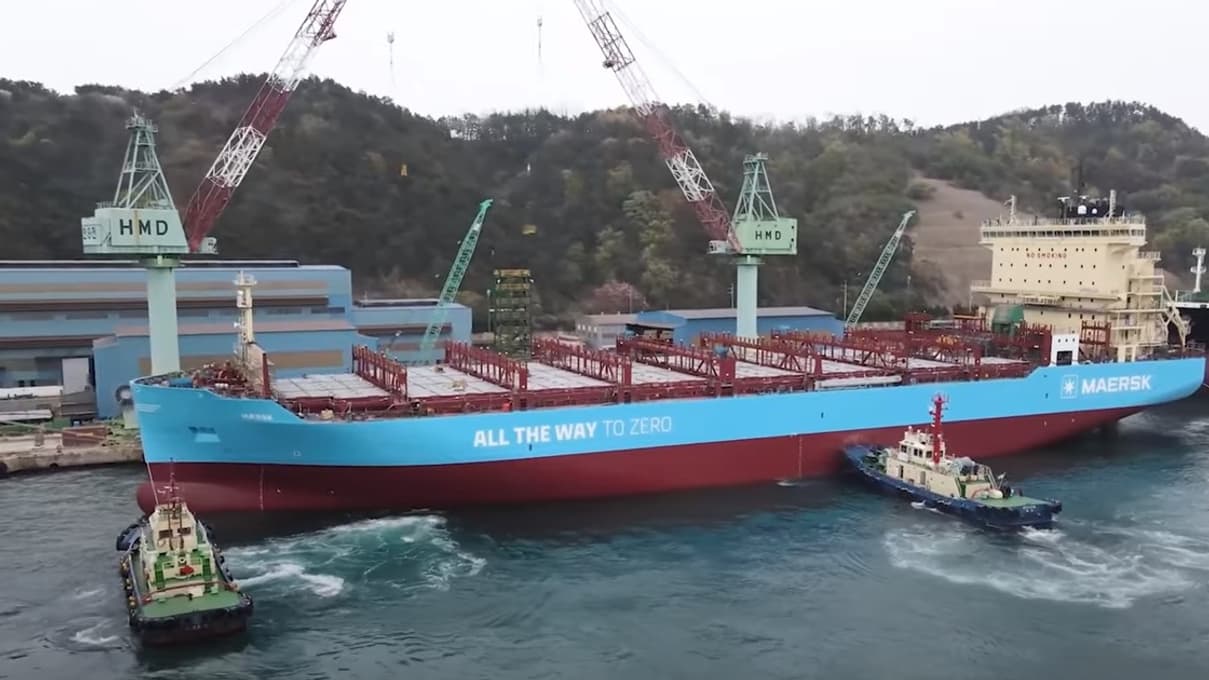 Le porte-conteneurs de Maersk propulsé au bio-méthanol Le porte-conteneurs de Maersk propulsé au bio-méthanol
