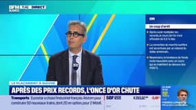 Après des prix records, l'once d'or chute