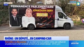 Rhône: un député sillonne les routes en camping-car