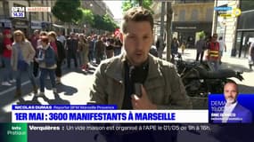 1er-Mai: 3600 manifestants dans le cortège marseillais