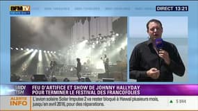 Johnny Hallyday, la star de la soirée de clôture du bal des Francofolies de La Rochelle
