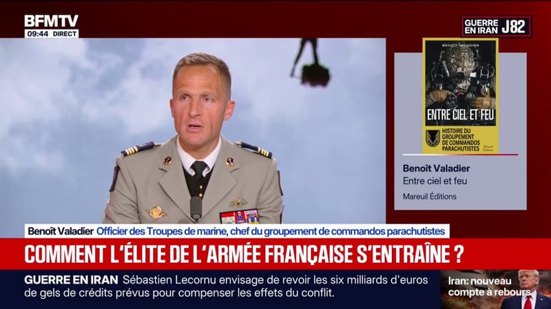 "Le drone nous aide énormément, mais il ne remplacera jamais l'homme", explique le chef du groupement de commandos parachutistes Benoît Valadier