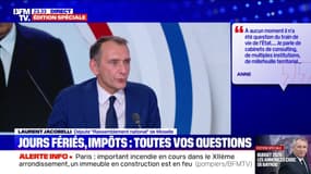 Deux jours fériés supprimés: "Qu'est-ce que c'est que ce travail de bricoleur?", s'interroge Laurent Jacobelli, député du Rassemblement national de Moselle