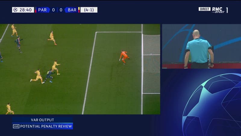 PSG-Barça: le penalty concédé par Lenglet et le but de Mbappé sur penalty