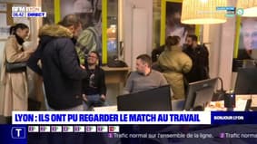 Lyon: ils ont pu suivre le match France-Tunisie au travail