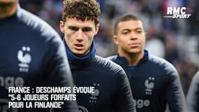 France : Deschamps évoque "5-6 joueurs forfaits pour la Finlande"