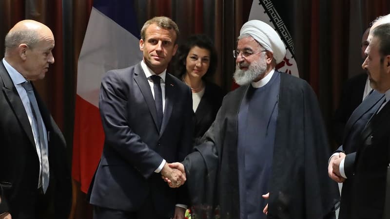 Emmanuel Macrone et Hassan Rohani le 23 septembre 2019 à New-York.