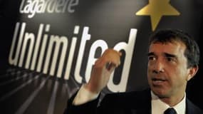 Arnaud Lagardère, lors de la présentation à la presse de "Lagardere Unlimited" en mai 2010 (Crédit: Reuters/Philippe Wojazer)