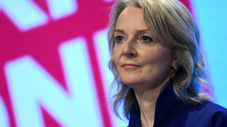 Liz Truss, alors secrétaire au Commerce international à Manchester dans le nord-ouest de l'Angleterre, le 29 septembre 2019