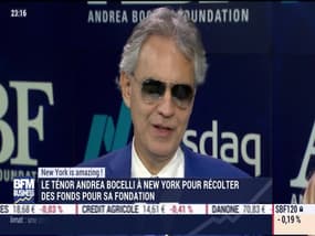 New York is amazing: Le ténor Andrea Bocelli a fait sonner la cloche d'ouverture du Nasdaq – 11/12