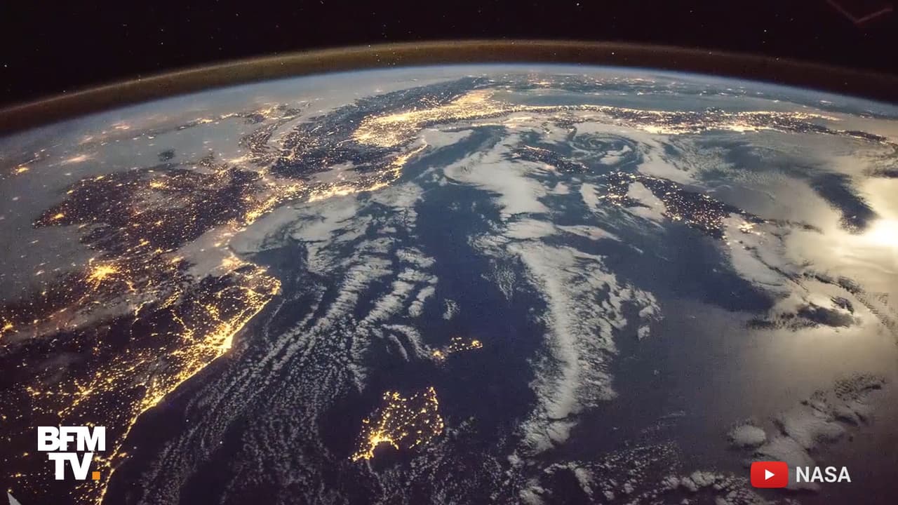 Земля вид из космоса панорама